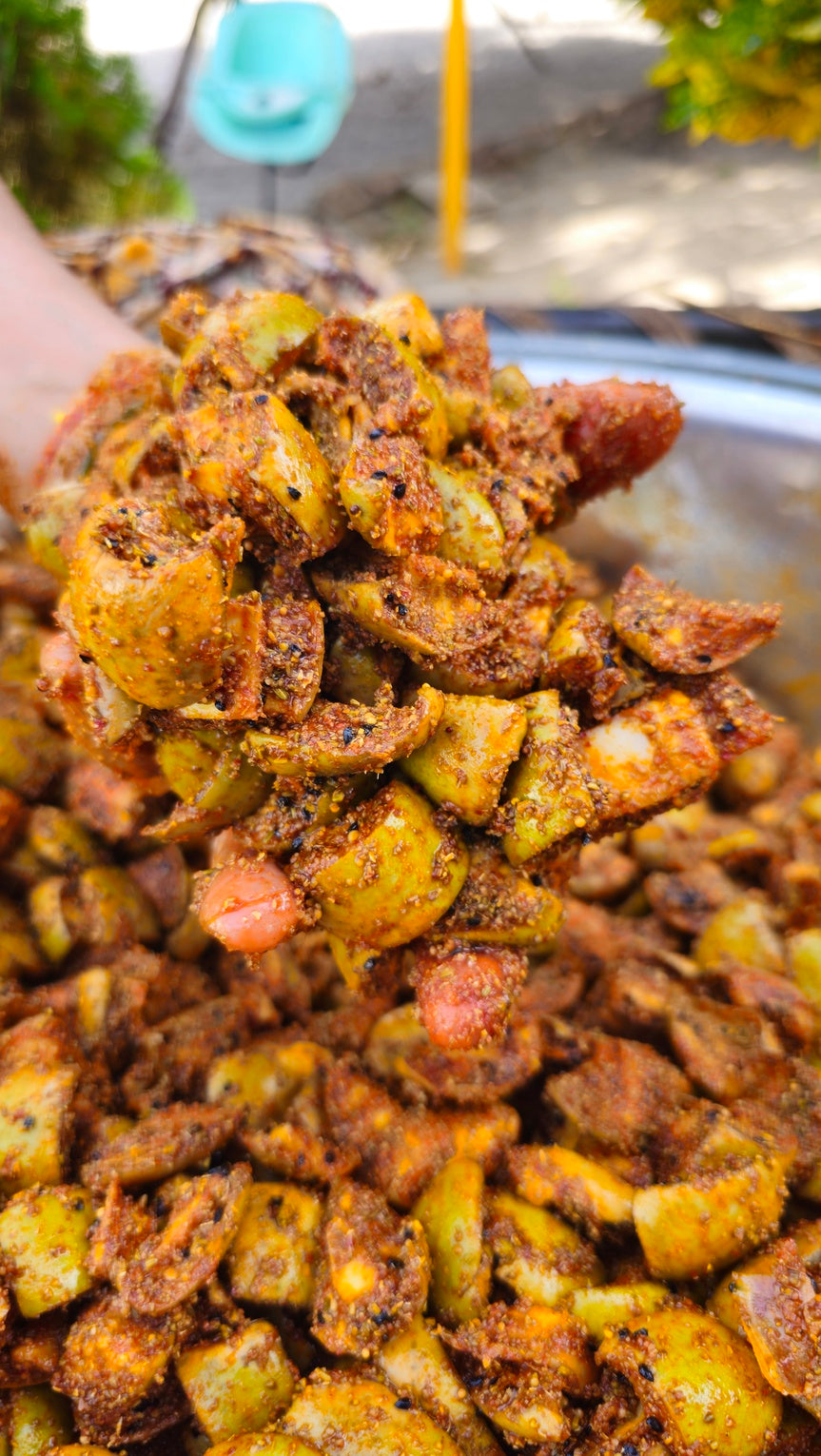 चौपाली सुखा आम का आचार — Sun-Dried Raw Mango Pickle