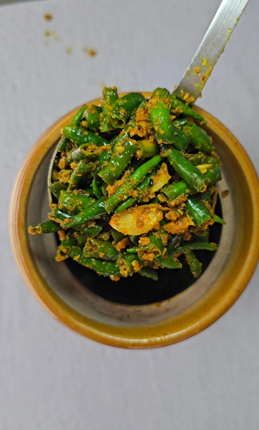 जटवार हरी मिर्च का आचार — Green Chilli Garlic Pickle